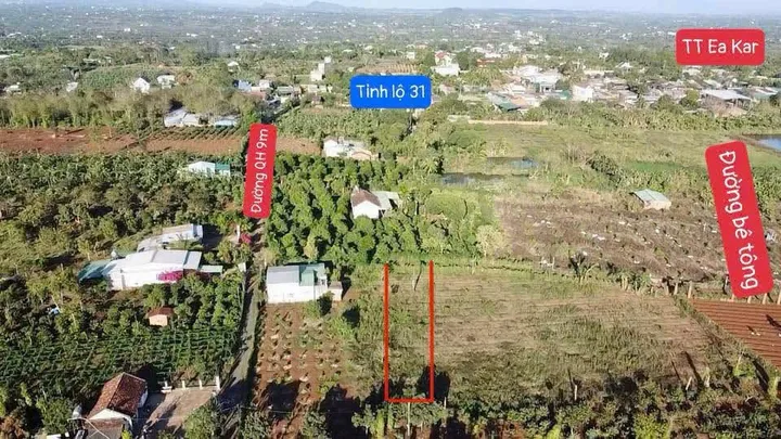 Bán Đất 737m2 có sẵn 60 m2 thổ cư giá 590 triệu tại Xã Cư Huê Huyện Ea Kar Đắk Lắk