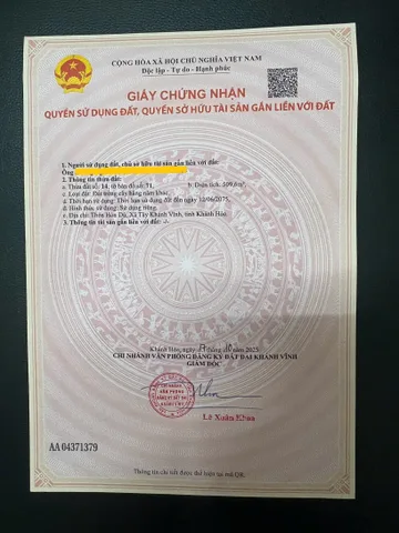 BÂN LÔ ĐẤT VƯỜN Ở KHÁNH NAM , KHÁNH VĨNH . DT 509m2 , ĐƯỜNG BETONG OTO THÔNG . GIÁ CHỈ 145 TRIỆU