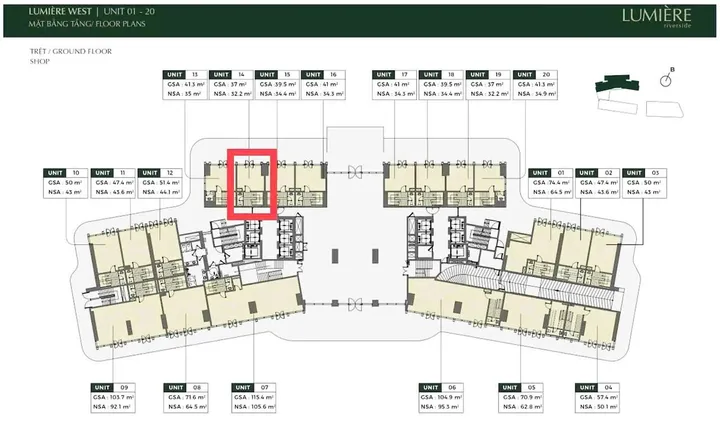 BDS HVL [NC] BÁN GẤP 4 căn Shophouse LUMIERE RIVERSIDE Q2