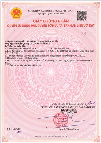 Bán Nhà Mặt Tiền 59 Võ Thị Thừa, Phường An Phú Đông, Quận 12