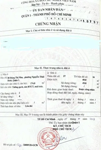 Bán Nhà Mặt Tiền 28 Đặng Thị Nhu, Phường Nguyễn Thái Bình, Quận 1