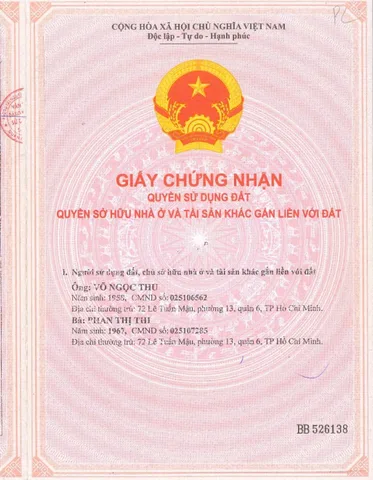 Bán Nhà Mặt Tiền 72 Lê Tuấn Mậu, P13, Q6