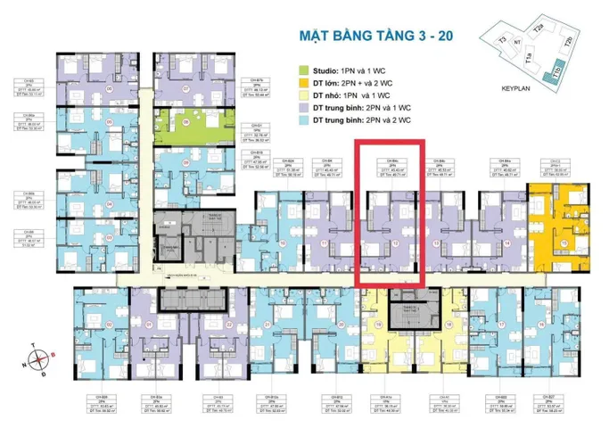 🔥 CẦN BÁN 2PN – 1WC | 49M² | TẦNG TRUNG THÁP T1B | VIEW NỘI KHU