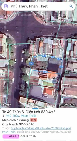 Bán 633m mặt tiền Tôn Đức Thắng ngay góc Thủ Khoa Huân
