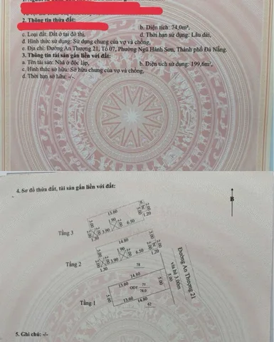 Chưa tới 13tỷ Sỡ hữu ngay Căn Nhà 3 Tầng Cứng Cáp Phố Du lịch An Thượng , Diện tích lên tới 74m2 ngang 5m . Liên hệ 0987.631.499 Ms Dung ( Chị Mập Bán Nhà )