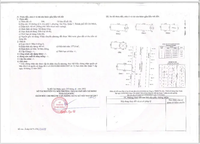 Bán Nhà Mặt Tiền 20 Đường số 4, P.Tân Phú, Quận 7