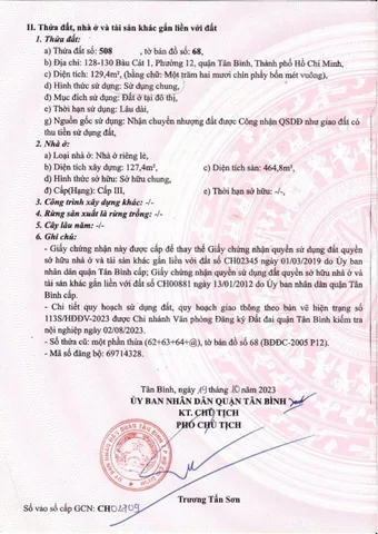 Bán Nhà Mặt Tiền 128-130 Bàu Cát 1, P.12, Quận Tân Bình