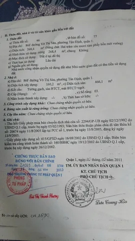 Bán Nhà Mặt Tiền 86F Võ Thị Sáu, Tân Định, Quận 1