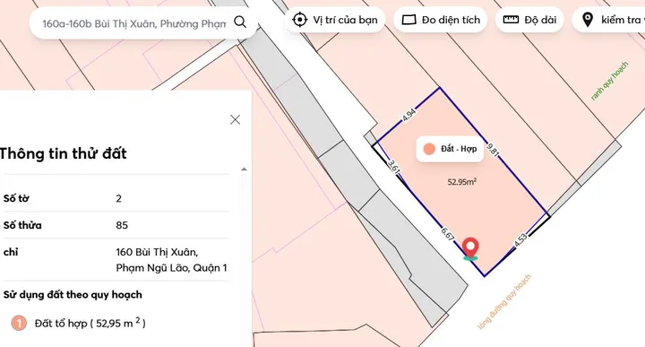Bán Nhà Mặt Tiền 160A-160B Bùi Thị Xuân, Phường Phạm Ngũ Lão, Quận 1