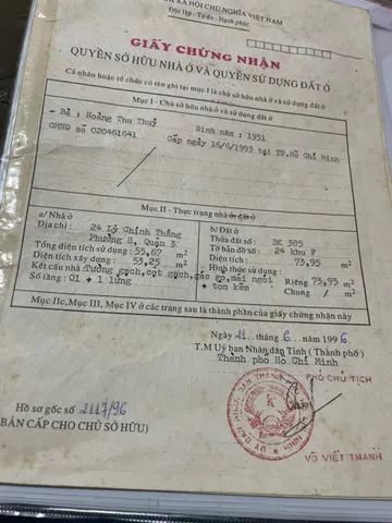 Bán Nhà Mặt Tiền 24 Lý Chính Thắng, Võ Thị Sáu, Quận 3
