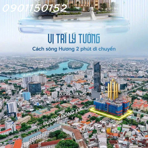 Bán căn hộ cao cấp, view đẹp tại Hue Heritage, 3PN, 2VS, DT 89m2, full nội thất cao cấp