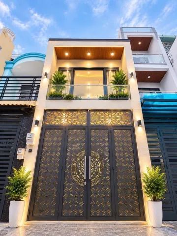HXH KHU SÂN BAY 3PN(1PN DƯỚI ĐẤT), SÁT MẶT TIỀN, GẦN 50M2 2 TẦNG, SỔ VUÔNG HOÀN CÔNG ĐỦ, TẶNG FULL NỘI THẤT, CHỈ 6.X TỶ TL.