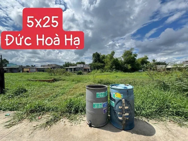 Bán Đất 125m2 có sẵn 125 m2 thổ cư giá 1.05 tỷ tại Xã Đức Hòa Hạ Huyện Đức Hòa Long An