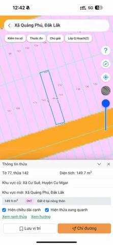 Bán Đất 149.8m2 có sẵn 149.8 m2 thổ cư giá 1.69 tỷ tại Xã Cư Suê Huyện Cư M'gar Đắk Lắk