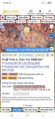 Bán Đất 8000m2 giá 18 tỷ tại Phường Hàm Tiến Thành phố Phan Thiết Bình Thuận