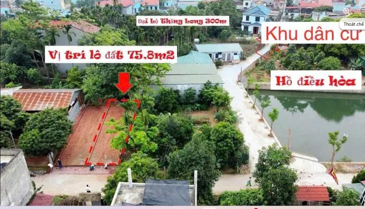 Bán Đất 100m2 có sẵn 100 m2 thổ cư giá 2 tỷ tại Xã Phú Cát Huyện Quốc Oai Hà Nội