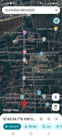 Bán Đất 149.7m2 có sẵn 60 m2 thổ cư giá 655 triệu tại Xã Hòa Đông Huyện Krông Pắc Đắk Lắk