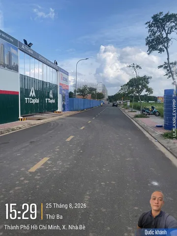 Bán đất giá 6.8 tỷ đường  13m - đối diện chung cư - Xã Nhà Bè TP. Hồ Chí Minh