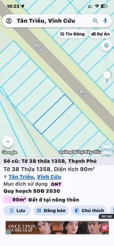 Bán Đất 90m2 có sẵn 90 m2 thổ cư giá 1.88 tỷ tại Phường Bửu Long Thành phố Biên Hòa Đồng Nai