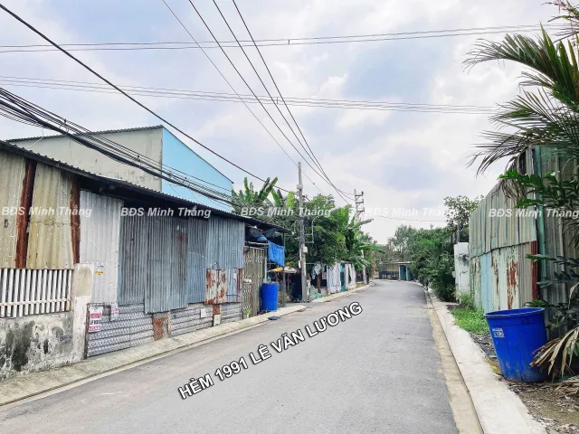 BÁN LÔ ĐẤT THỔ CƯ 275M2, MẶT TIỀN HẺM CHÍNH, LÊ VĂN LƯƠNG, GIÁ 6.5 TỶ