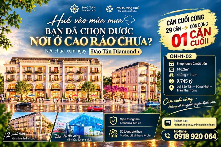 🌧️ HUẾ VÀO MÙA MƯA – BẠN ĐÃ CHỌN ĐƯỢC NƠI Ở CAO RÁO CHƯA?
