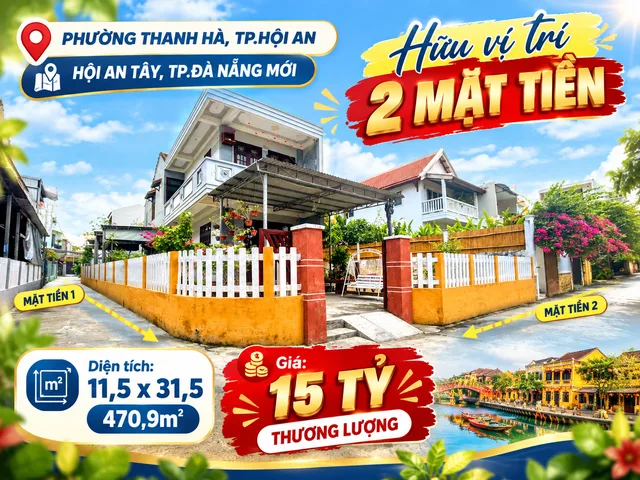 Bán bất động sản tọa lạc tại phường Hội An Tây, TP.Đà Nẵng