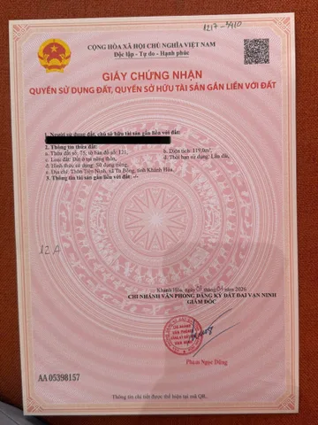 BÁN LÔ GÓC THÔN TIÊN NINH 119M2 – TƯ BÔNG, KHÁNH HÒA | GIÁ CHỈ 16TR/M²