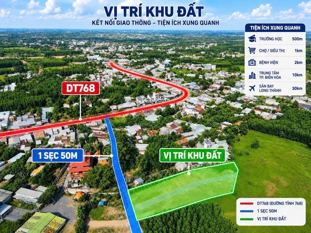 📣Đất đối diện Chợ Tân Bình - Công An phường Tân Triều, TP Đồng Nai