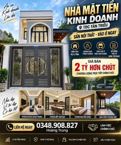 🔥 NHÀ MẶT TIỀN KINH DOANH – TĐC TÂN TRIỀU 🔥