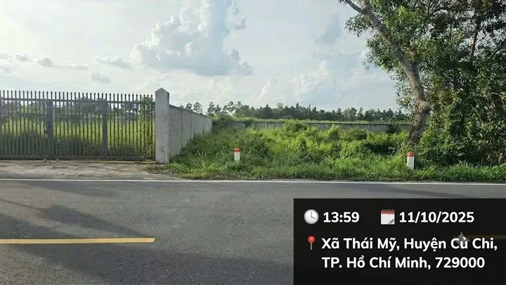 Bể bóng đá - Cần xả gấp lô đất Thái Mỹ, Củ Chi 186,2m2, giá chỉ 1 tỷ 100!!