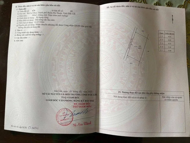 Bán Đất 500m2 giá 250 triệu tại Xã Cư ÊBur Thành phố Buôn Ma Thuột Đắk Lắk