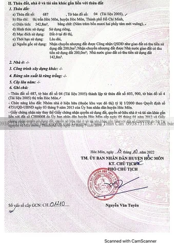 Bán Đất 543m2 có sẵn 543 m2 thổ cư giá 37 tỷ tại Đường Lê Lợi Thị trấn Hóc Môn Huyện Hóc Môn TP. Hồ Chí Minh