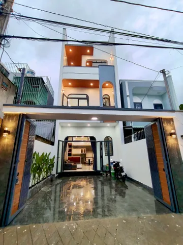 Bán Nhà xây mới 1 Trệt 2 Lầu Phú Mỹ . TDM . Gpxd cấp chính . Nhánh DX006 vào 20m