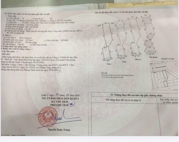 Bán Nhà Mặt Tiền 57 Trịnh Hoài Đức, P.13, Q.5