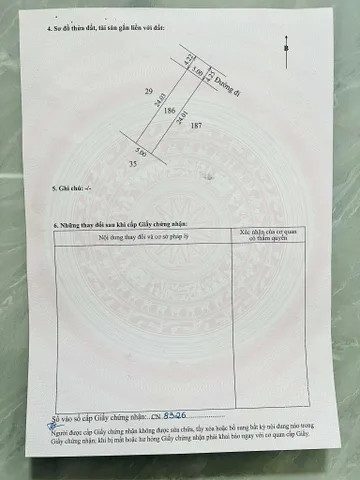 Bán Đất 124m2 có sẵn 100 m2 thổ cư giá 535 triệu tại Xã Phú Lương Huyện Phú Vang Thừa Thiên Huế