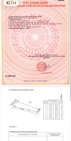 Bán Đất 158m2 có sẵn 100 m2 thổ cư giá 1.5 tỷ tại Đường Quốc Lộ 1A Xã Vạn Hưng Huyện Vạn Ninh Khánh Hòa