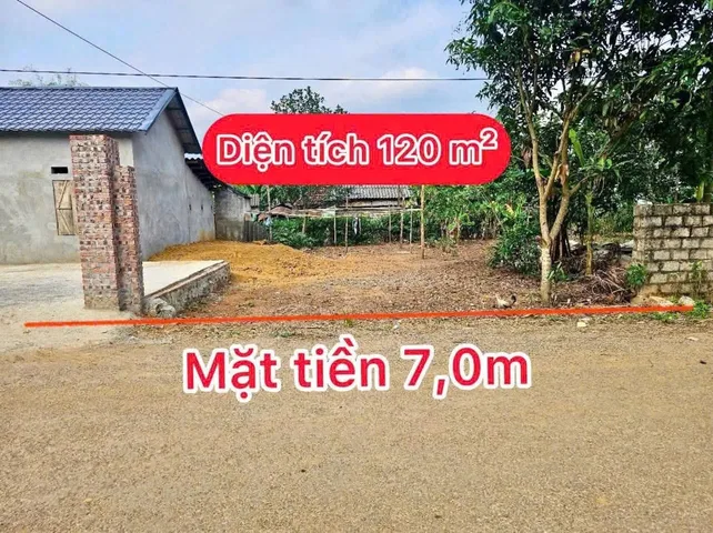 Bán Đất 120m2 có sẵn 100 m2 thổ cư giá 1.1 tỷ tại Thị trấn Cao Phong Huyện Cao Phong Hòa Bình