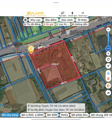 Bán Nhà riêng 1294.7m2 có sẵn 187 m2 thổ cư tại Đường Nhị Bình 17 Xã Nhị Bình Huyện Hóc Môn TP. Hồ Chí Minh.siêu hót.