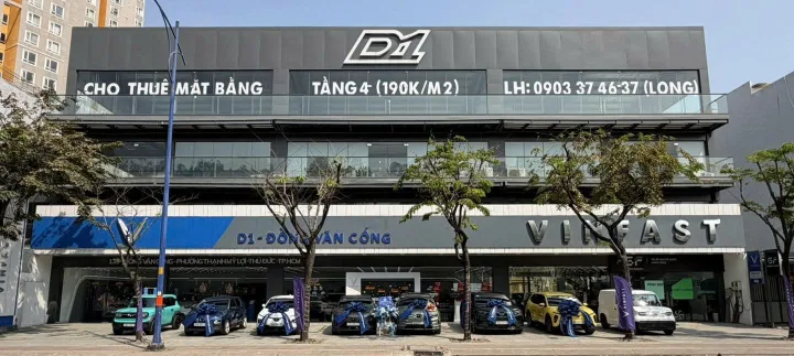 BDS HVL [NC] CHO THUÊ MẶT BẰNG TẦNG 3 TÒA NHÀ D1 – 2 MẶT TIỀN