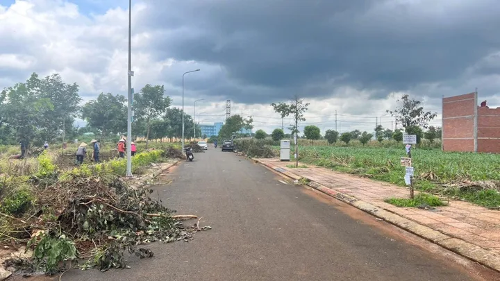 Bán Đất khu đấu giá Tổ dân phố 12, Tân An, Đắk Lắk
(view hoa viên)