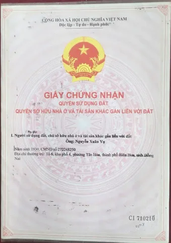 Bán Nhà riêng 84m2 thổ cư giá 4.2 tỷ tại lê ngô cát Phường Tân Hòa Thành phố Biên Hòa Đồng Nai
