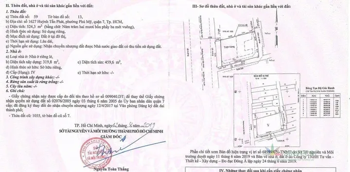 Bán Nhà Mặt Tiền 1627 Huỳnh Tấn Phát, P. Phú Mỹ, Q.7