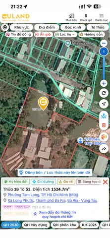 Bán Đất 5200m2 giá 15 tỷ tại Xã Long Phước Thành phố Bà Rịa Bà Rịa - Vũng Tàu