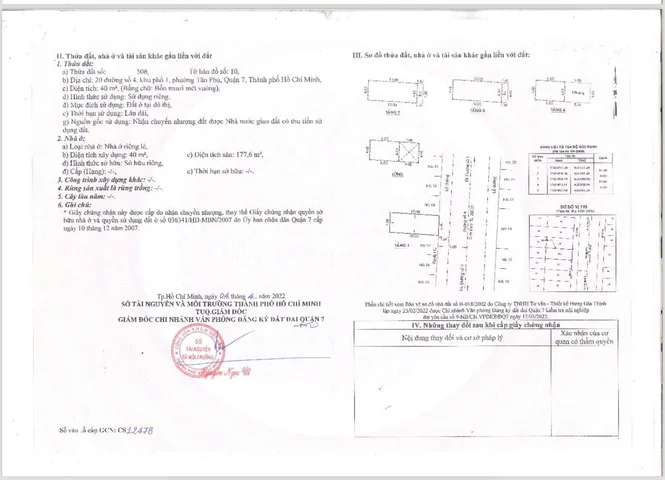 Bán Nhà Mặt Tiền 20 Đường số 4, P.Tân Phú, Quận 7