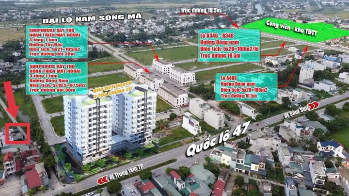 Bán Đất 200m2 có sẵn 200 m2 thổ cư giá 3.2 tỷ tại Quảng Phú