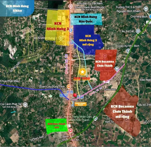 Chủ gửi bán Đất ngay TTHC Chơn Thành, Bình Phước - 176m2 có sẵn 60 m2 thổ cư - chỉ 685tr