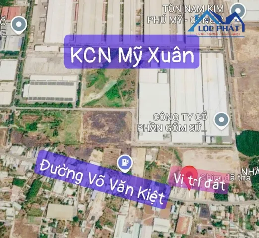 Bán đất mặt đường Võ Văn Kiệt Phường Phú Mỹ - HCM dt 1425m² giá 19,5 tỷ.