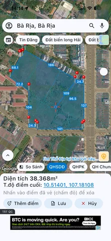 Bán Đất 33424m2 có sẵn 2003 m2 thổ cư giá 400 tỷ tại Phường Phước Hưng Thành phố Bà Rịa Bà Rịa - Vũng Tàu