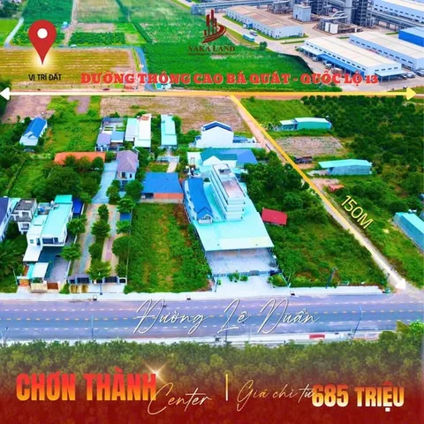Chủ kẹt tiền bán gấp lô đất 174.4m2 có sẵn 60 m2 thổ cư giá 685 triệu TTHC CHƠN THÀNH, TP.ĐỒNG NAI (BÌNH PHƯỚC CŨ)