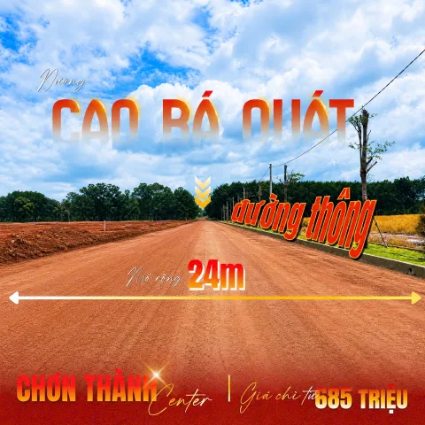Đất Trung Tâm KCN, kinh doanh quán cà phê xây trọ. Sát bên KCN becamex Chơn Thành